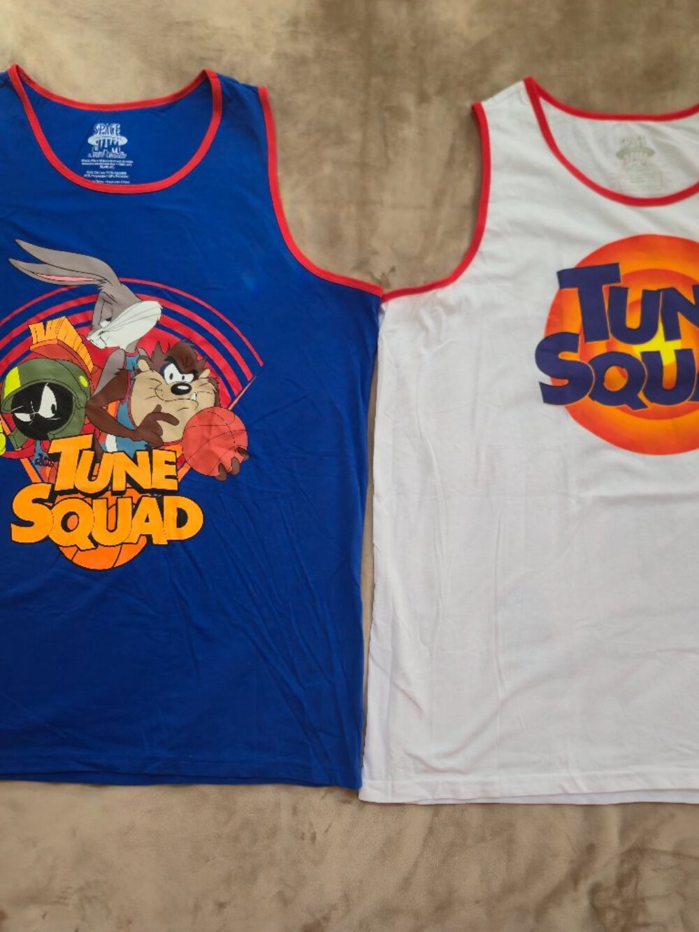 NWOT Space Jam A New Legacy Tune Squad Graphic Tank Top Lot 2 Men's XL Bugs Taz